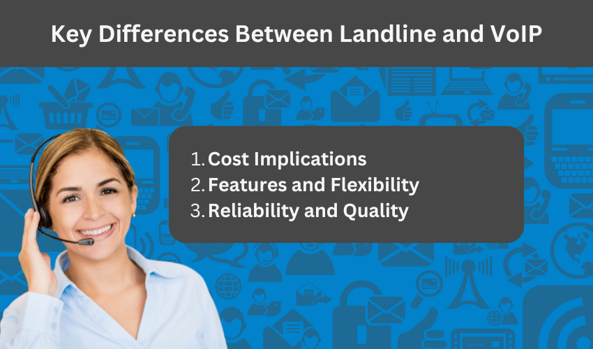 differences between landline and voip