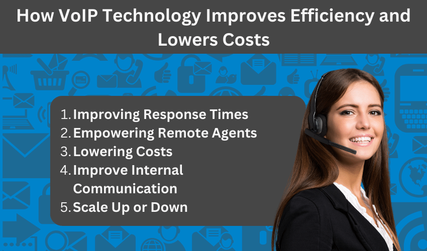 how voip technology improves efficiency and lowers costs for customer service